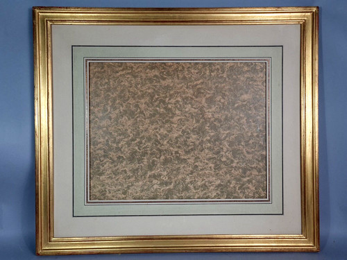 Cadre bois doré - , 71x61