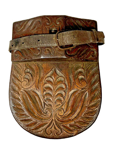 Porte couteau ancien bois - couteau,