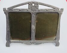 Art Deco Double Tin Photo Frame by SIEGL West Germany