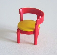 PLAYMOBIL (R215) MODERN HOUSE - Red & Yellow Kitchen Chair 4283 Coffee 3989