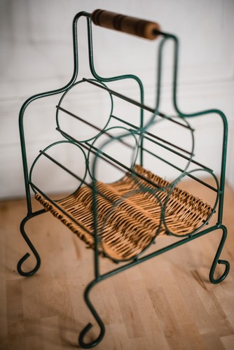 Porte bouteilles vert - , fer