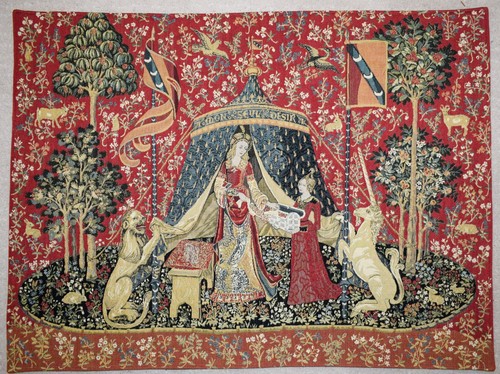 Tapisserie dame licorne murale - tapisserie,