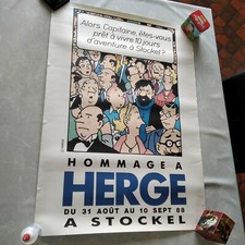 Affiche Steinbach BD TINTIN exposition hommage à HERGE Stockel 1988 – 78 x 56 cm