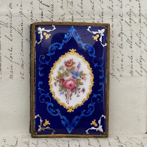 Carnet bal émail xixe - en,