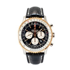 Breitling Navitimer 1 B01 Chronograph 46MM UB0127 Steel Rose Gold Black Watch