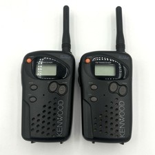Kenwood FreeTalk UBZ-AL14 Black 2 Way FM Transceiver Walkie Talkie Set Of 2