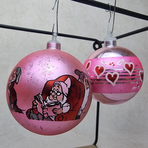 Lot boules noël vintage - boules,