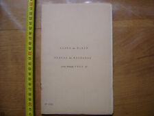 Old manual price list parts spare engines type 51 BERNARD ENGINE