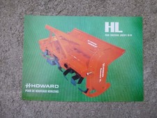 PROSPECTUS HOWARD ROTOVATEUR MODELE HL SELECTACOUPE - AXIAL - DEPORTABLE