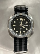 Vintage 1980s Seiko 6309-7049 Turtle Diver Suwa Dial Stainless Steel Automatic