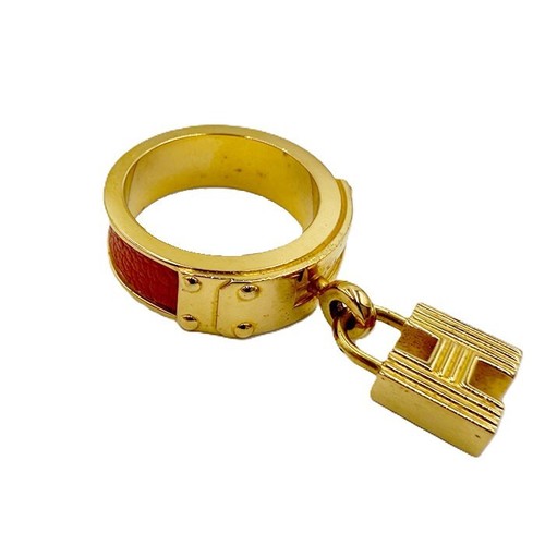 Bague écharpe hermes kelly - bague, or