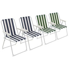 4x Chaises pliantes plage