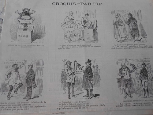 Vignette caricature 1887 - vignette,