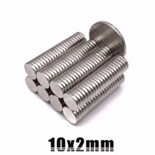 Lot Aimant Neodyme Neodium Disque Rond Fort Puissant Super Magne 10mm X 2mm