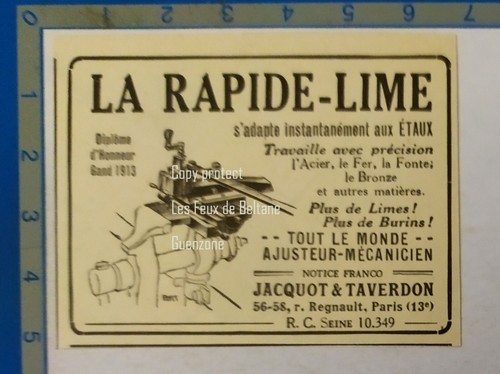 Rapide lime pour etaux - lime, jacquot