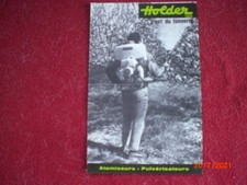  BROCHURE   PUBLICITAIRE  ATOMISEURS - PULVERISATEURS   HOLDER   