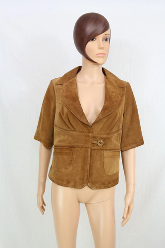 Veste daim camel - daim, vintage