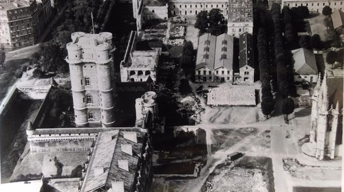 Ancienne photo aérienne - ancienne,
