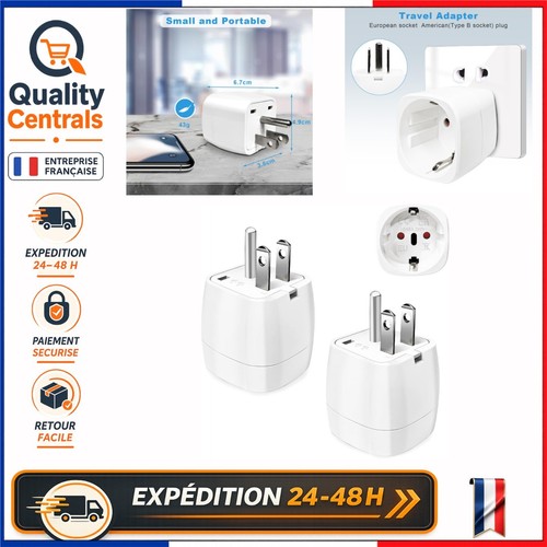 Adaptateur voyage usa type - type, b