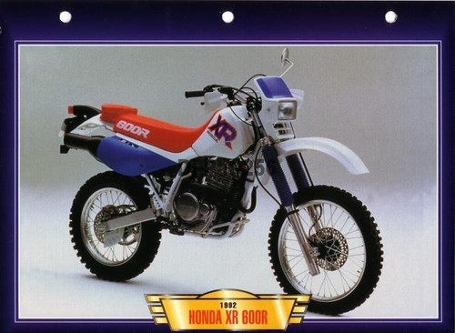 Fiche moto honda 600 - honda, xr
