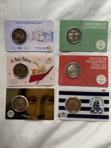 Lot coincard euros bu - 2,