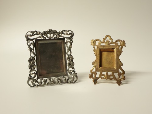 Anciens deux cadres miniatures - anciens,