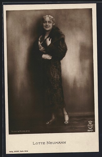 Carte postale actrice lotte - postale,