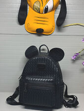 NWOT-Exclusive Collectible Disney Loungefly Black Woven Small Backpack~Adorable!