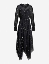 Maje Stunning Star-embroidered mesh maxi dress Size 3