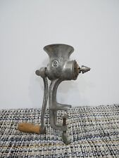 Antique Cast Iron Meat Crusher & Wood Handle #2 Perfection