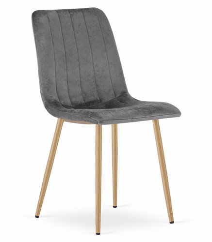 Fauteuil lava velours gris - lava,