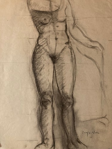 Beau dessin fusain - beau, papier