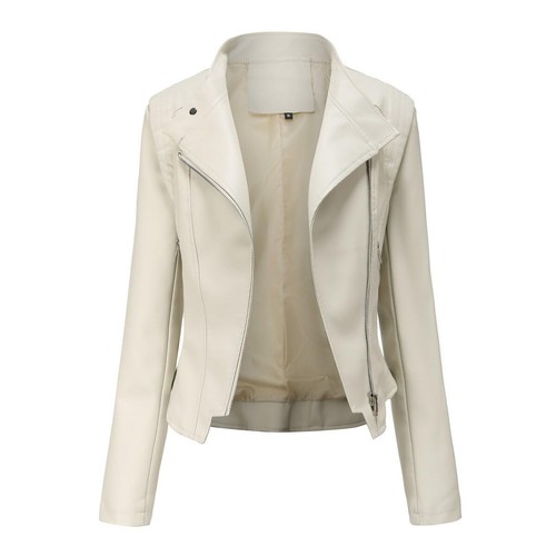 Blouson cuir biker revers - cuir,
