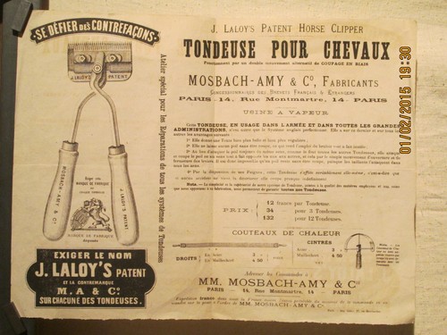 Affiche tondeuse pour - pour, chevaux