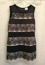 Robe droite noire dentelle T36 Rose Pomme (2212013)