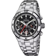Montre chronographe Festina Chrono Bike F206706 en acier inoxydable argenté