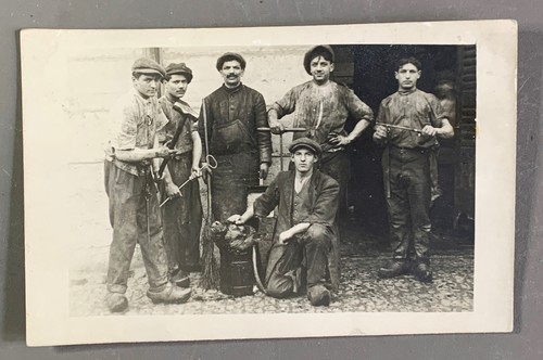 Carte photo ouvriers - carte,