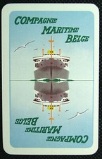 1 x Joker playing card Compagnie Maritime Belge Shipping Cruises Belgium AD 017
