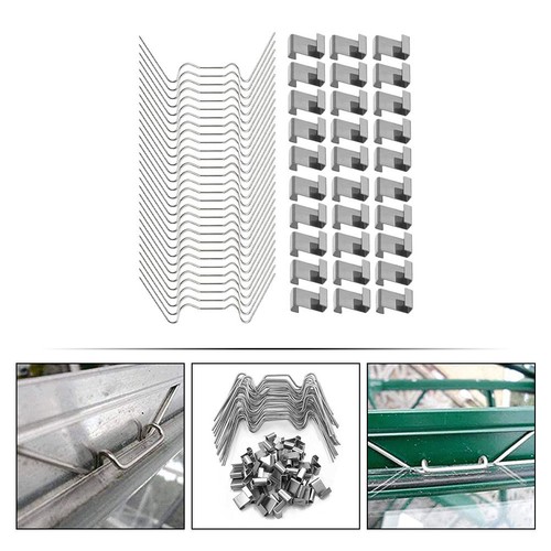 100 pcs clips acier - 100, en