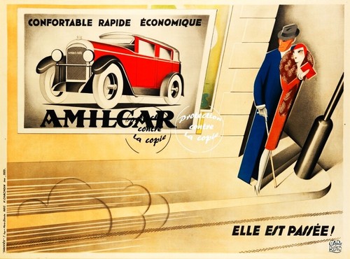 Amilcar auto r134 - amilcar, poster
