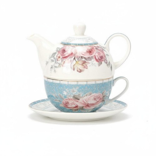 Théière avec tasse empilable - théière,