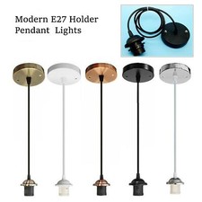 Pendant Light Fitting Ceiling Rose E27 Holders Hanging Lighting Suspension Set