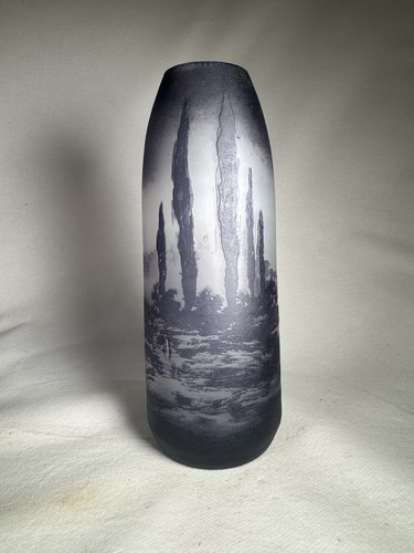 Vase muller frères décor - vase,