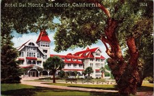 Hotel Del Monte Streetview Del Monte California Scenic Building DB Postcard