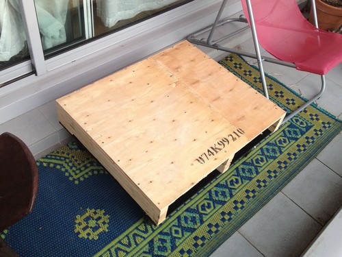 Table basse palette bois