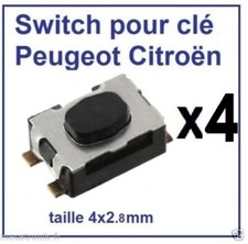 4x Switch bouton pour