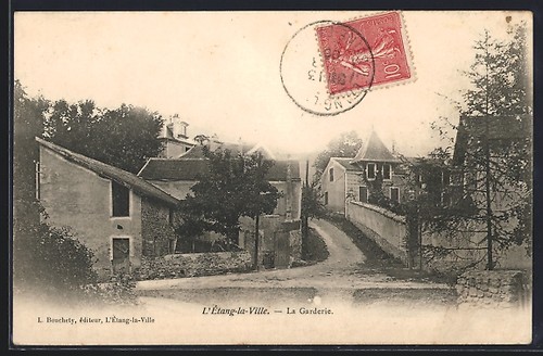 Cpa étang ville la - cpa,