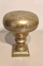 Ancienne Grosse Boule de Rampe d' Escalier Bronze