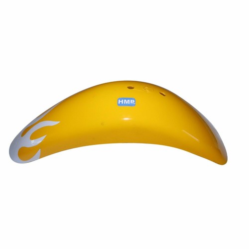 Garde boue flame - "flame", jaune-blanc