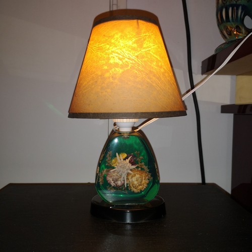 Lampe vintage 1960 lucite - en,